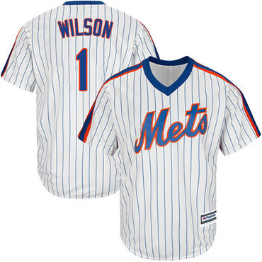 Mets #1 Mookie Wilson White(Blue Strip) Alternate Cool Base Stitched Youth MLB Jersey Mets #1 Mookie Wilson White(Blue Strip) Alternate Cool Base Stitched Youth MLB Jersey