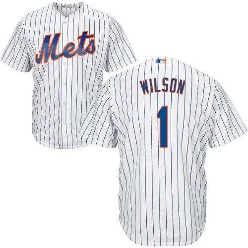 Mets #1 Mookie Wilson White(Blue Strip) Cool Base Stitched Youth MLB Jersey Mets #1 Mookie Wilson White(Blue Strip) Cool Base Stitched Youth MLB Jersey