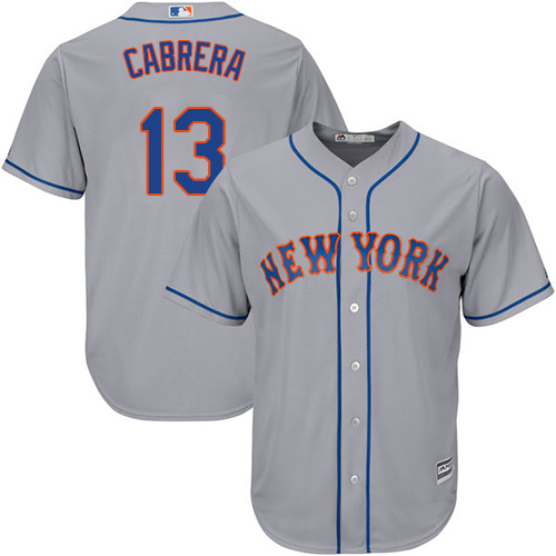 Mets #13 Asdrubal Cabrera Grey Cool Base Stitched Youth MLB Jersey Mets #13 Asdrubal Cabrera Grey Cool Base Stitched Youth MLB Jersey