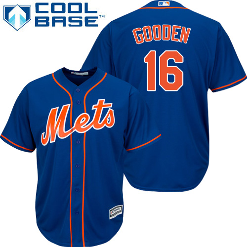 Mets #16 Dwight Gooden Blue Cool Base Stitched Youth MLB Jersey Mets #16 Dwight Gooden Blue Cool Base Stitched Youth MLB Jersey