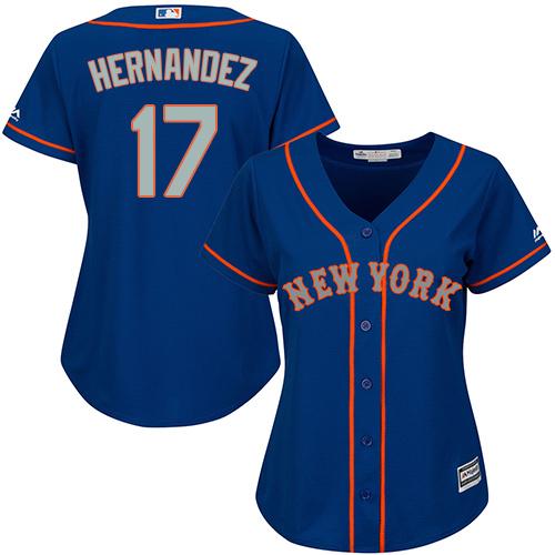 Mets #17 Keith Hernandez Blue(Grey NO.) Alternate Women's Stitched MLB Jersey Mets #17 Keith Hernandez Blue(Grey NO.) Alternate Women's Stitched MLB Jersey