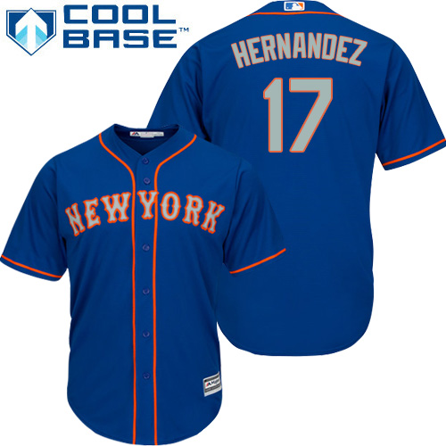 Mets #17 Keith Hernandez Blue(Grey NO.) Cool Base Stitched Youth MLB Jersey Mets #17 Keith Hernandez Blue(Grey NO.) Cool Base Stitched Youth MLB Jersey