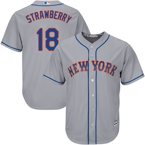 Mets #18 Darryl Strawberry Grey Cool Base Stitched Youth MLB Jersey Mets #18 Darryl Strawberry Grey Cool Base Stitched Youth MLB Jersey
