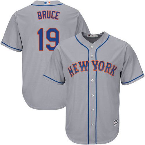 Mets #19 Jay Bruce Grey Cool Base Stitched Youth MLB Jersey