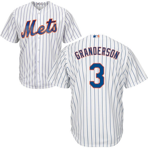 Mets #3 Curtis Granderson White(Blue Strip) Cool Base Stitched Youth MLB Jersey