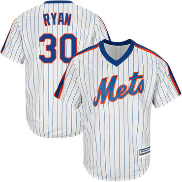 Mets #30 Nolan Ryan White(Blue Strip) Alternate Cool Base Stitched Youth MLB Jersey