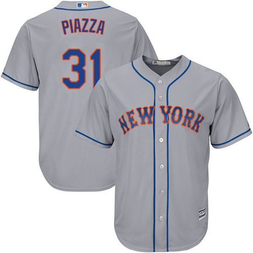 Mets #31 Mike Piazza Grey Cool Base Stitched Youth MLB Jersey Mets #31 Mike Piazza Grey Cool Base Stitched Youth MLB Jersey