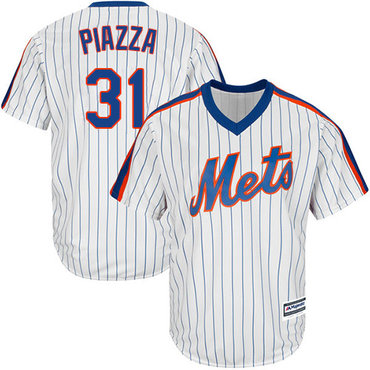 Mets #31 Mike Piazza White(Blue Strip) Alternate Cool Base Stitched Youth MLB Jersey Mets #31 Mike Piazza White(Blue Strip) Alternate Cool Base Stitched Youth MLB Jersey
