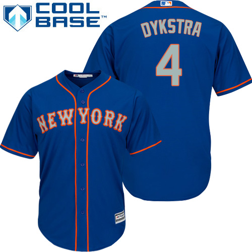 Mets #4 Lenny Dykstra Blue(Grey NO.) Cool Base Stitched Youth MLB Jersey Mets #4 Lenny Dykstra Blue(Grey NO.) Cool Base Stitched Youth MLB Jersey