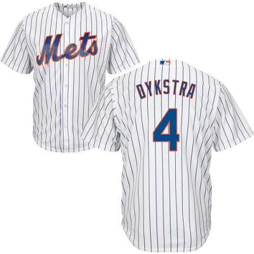 Mets #4 Lenny Dykstra White(Blue Strip) Cool Base Stitched Youth MLB Jersey Mets #4 Lenny Dykstra White(Blue Strip) Cool Base Stitched Youth MLB Jersey