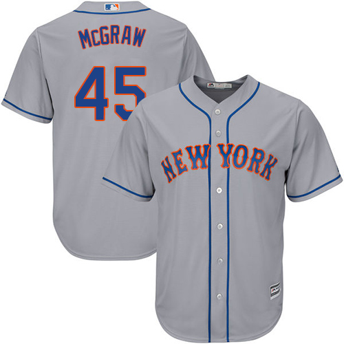 Mets #45 Tug McGraw Grey Cool Base Stitched Youth MLB Jersey Mets #45 Tug McGraw Grey Cool Base Stitched Youth MLB Jersey
