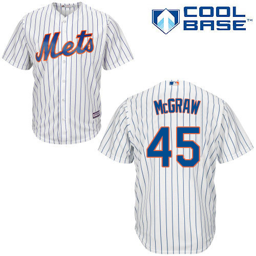 Mets #45 Tug McGraw White(Blue Strip) Cool Base Stitched Youth MLB Jersey Mets #45 Tug McGraw White(Blue Strip) Cool Base Stitched Youth MLB Jersey