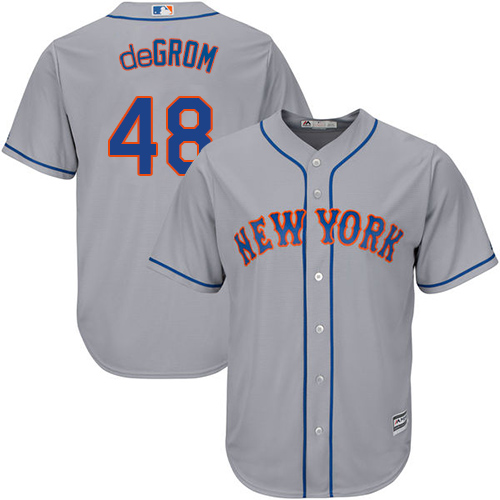 Mets #48 Jacob DeGrom Grey Cool Base Stitched Youth MLB Jersey Mets #48 Jacob DeGrom Grey Cool Base Stitched Youth MLB Jersey