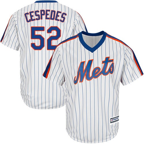 Mets #52 Yoenis Cespedes White(Blue Strip) Alternate Cool Base Stitched Youth MLB Jersey Mets #52 Yoenis Cespedes White(Blue Strip) Alternate Cool Base Stitched Youth MLB Jersey