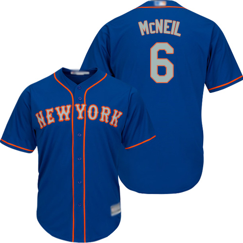Mets #6 Jeff McNeil Blue(Grey NO.) Cool Base Stitched Youth Baseball Jersey Mets #6 Jeff McNeil Blue(Grey NO.) Cool Base Stitched Youth Baseball Jersey