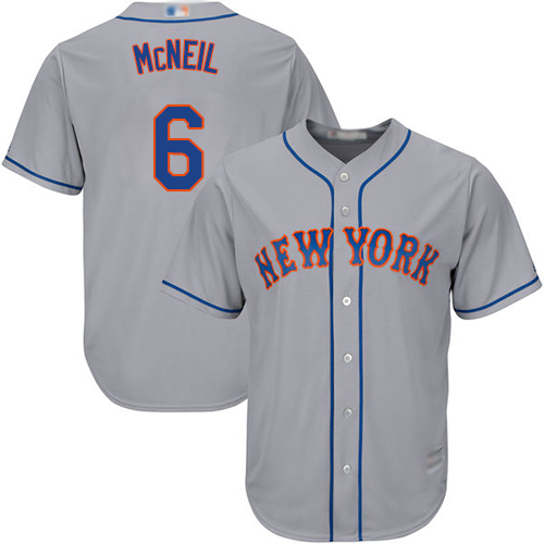 Mets #6 Jeff McNeil Grey Cool Base Stitched Youth Baseball Jersey Mets #6 Jeff McNeil Grey Cool Base Stitched Youth Baseball Jersey