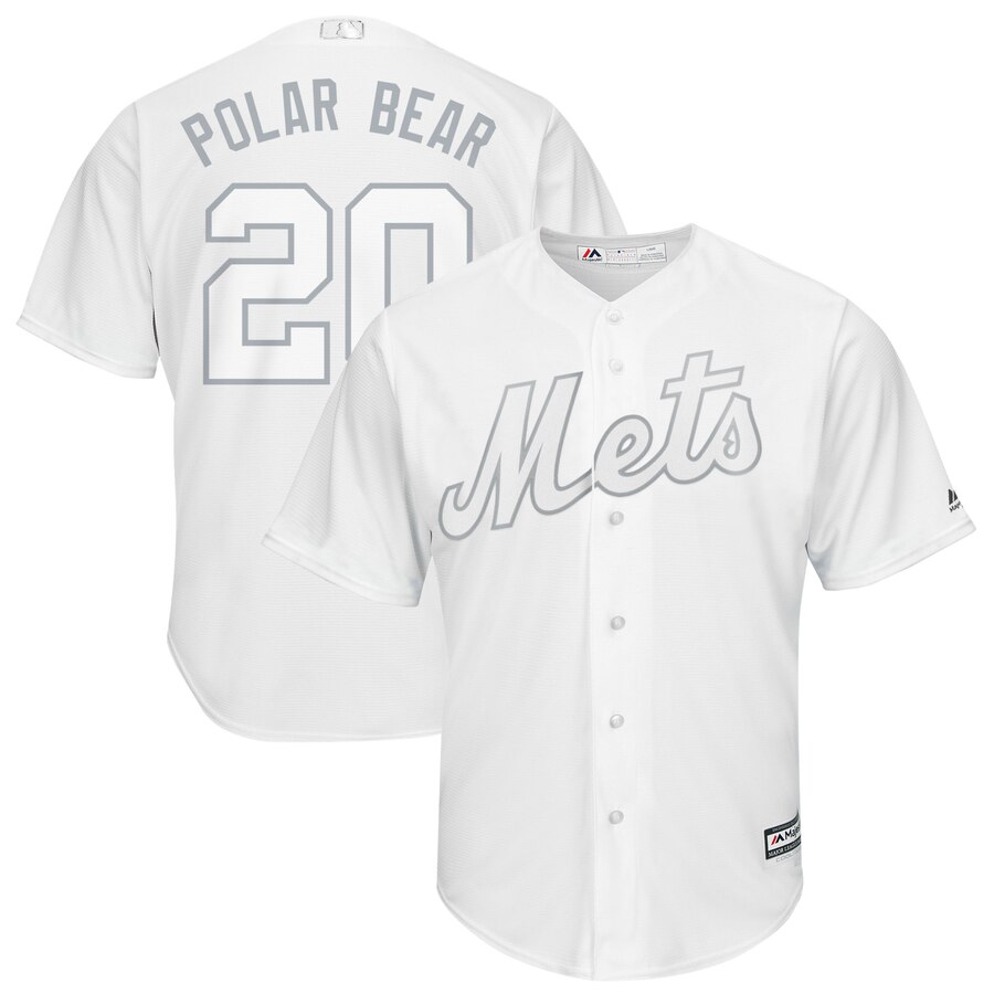 Mets 20 Pete Alonso Polar Bear White Youth 2019 Players' Weekend Player Jersey Mets 20 Pete Alonso Polar Bear White Youth 2019 Players' Weekend Player Jersey