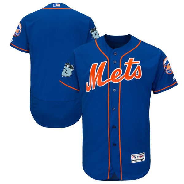 Mets Blank Royal 2017 Spring Training Flexbase Jersey