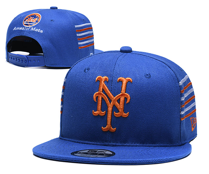 Mets Team Logo Blue Adjustable Hat YD
