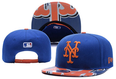 Mets Team Logo Blue Adjustable Hat YD
