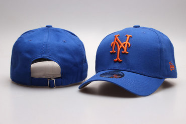 Mets Team Logo Blue Adjustable Hat YP