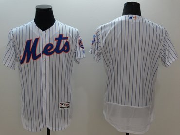 Mets blank Flexbase Authentic Collection White stitched mlb jerseys