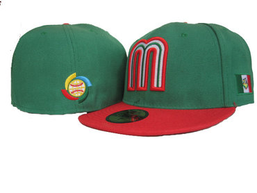 Mexico Baseball World Baseball Classic Fitted Hat Green