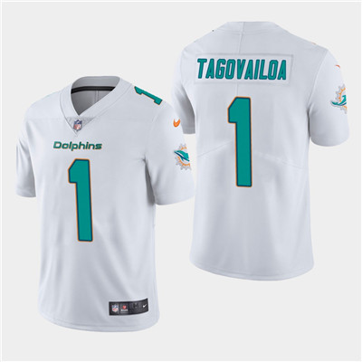 Miami Dolphins #1 Tua Tagovailoa 2020 NFL Draft Vapor Limited Jersey - White Miami Dolphins #1 Tua Tagovailoa 2020 NFL Draft Vapor Limited Jersey - White