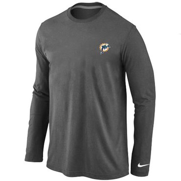 Miami Dolphins Sideline Legend Authentic Long Sleeve T-Shirt D.GREY