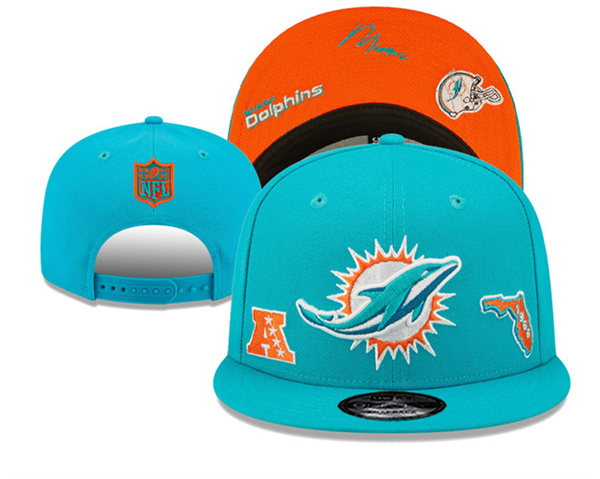 Miami Dolphins Stitched Snapback Hats 0110