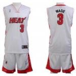 Miami Heat #3 Wade White Suit Miami Heat #3 Wade White Suit