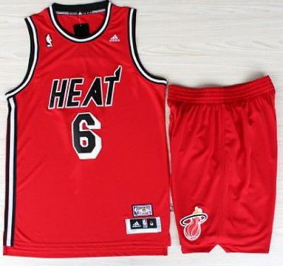 Miami Heat 6 LeBron James Red Hardwood Classics Revolution 30 Swingman NBA Suits Miami Heat 6 LeBron James Red Hardwood Classics Revolution 30 Swingman NBA Suits