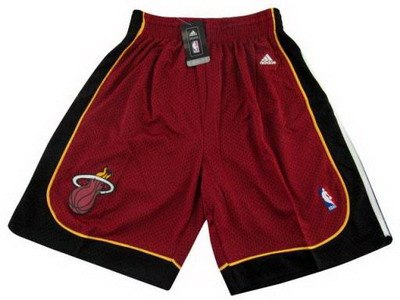 Miami Heat Red Mesh Swingman Nba Shorts