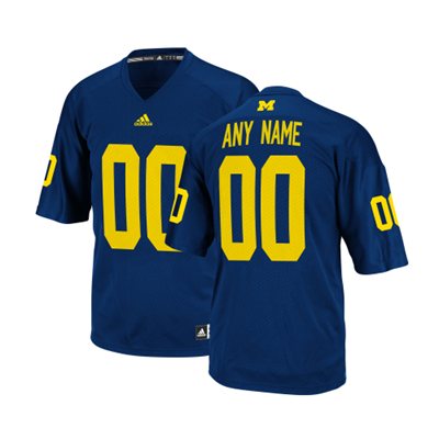 Michigan Wolverines Blue Customized Jerseys Michigan Wolverines Blue Customized Jerseys