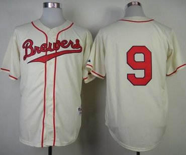 Milwaukee Brewers #9 Jean Segura Cream 1948 Turn Back The Clock Stitched Baseball Jersey