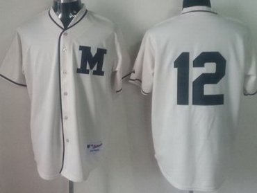 Milwaukee Brewers 12 Rodgers Cream MLB Jerseys 2013 New Style