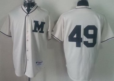 Milwaukee Brewers 49 Yovani Gallardo Cream MLB Jerseys 2013 New Style