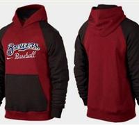 Milwaukee Brewers Pullover Hoodie Burgundy Red & Black