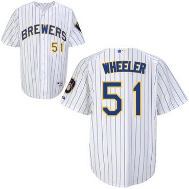 Milwaukee Brewers Zelous Wheeler Stitched 51 Jerseys