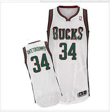 Milwaukee Bucks #34 Giannis Antetokounmpo White Revolution 30 Stitched NBA Jersey