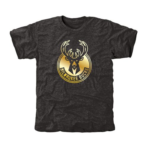 Milwaukee Bucks Gold Collection Tri-Blend T-Shirt Black Milwaukee Bucks Gold Collection Tri-Blend T-Shirt Black