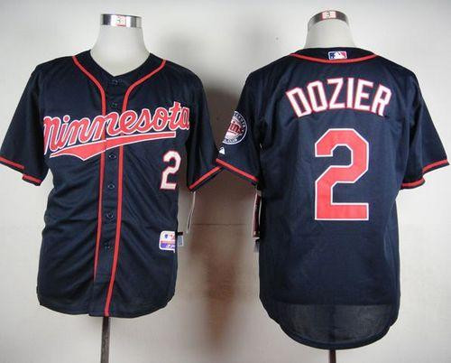 Minesota Twins #2 Brian Dozier Navy Blue Cool Base Stitched Baseball Jersey