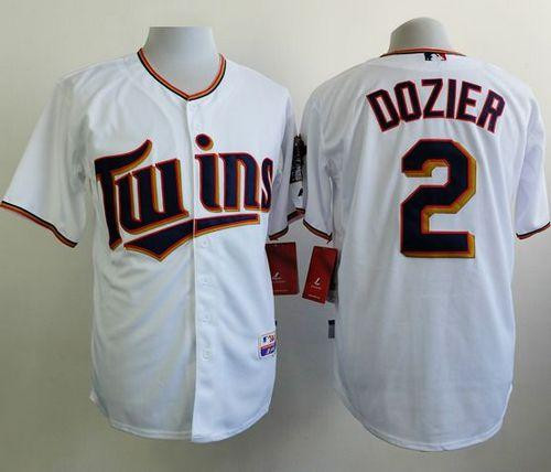 Minesota Twins #2 Brian Dozier White Home Cool Base Stitched Baseball Jersey
