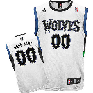 Minnesota Timberwolves Youth Custom white Round neck Jersey Minnesota Timberwolves Youth Custom white Round neck Jersey