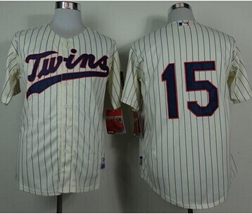 Minnesota Twins #15 Glen Perkins Cream Cool Base Baseball Jersey