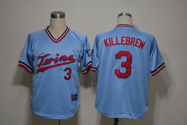 Minnesota Twins 3 Harmon Killebrew Baby Blue Throwback Jerseys