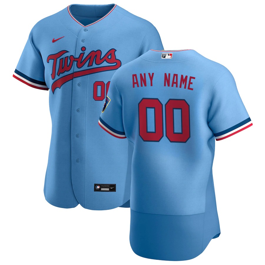 Minnesota Twins Custom Men's Nike Light Blue Alternate 2020 Authentic Team MLB Jersey Minnesota Twins Custom Men's Nike Light Blue Alternate 2020 Authentic Team MLB Jersey