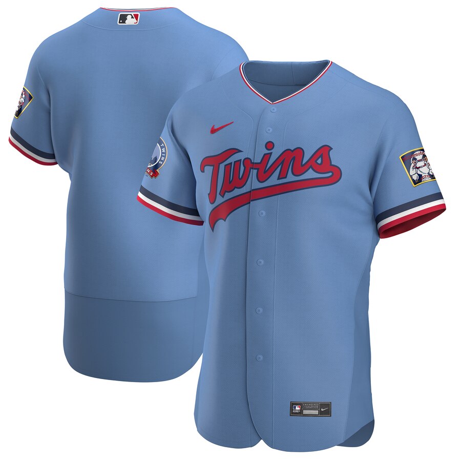Minnesota Twins Men's Nike Light Blue Alternate 2020 Authentic Team MLB Jersey Minnesota Twins Men's Nike Light Blue Alternate 2020 Authentic Team MLB Jersey