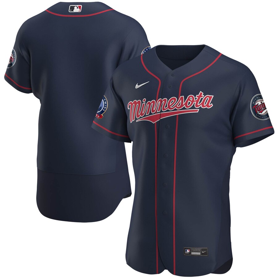 Minnesota Twins Men's Nike Navy Alternate 2020 60th Season Authentic Team MLB Jersey Minnesota Twins Men's Nike Navy Alternate 2020 60th Season Authentic Team MLB Jersey