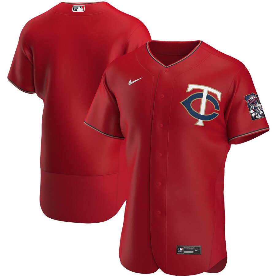 Minnesota Twins Men's Nike Red Alternate 2020 Authentic Official Team MLB Jersey Minnesota Twins Men's Nike Red Alternate 2020 Authentic Official Team MLB Jersey